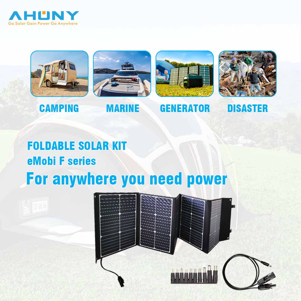 100w Dual Usb Folding Solar Blanket 12V Foldable Solar Power Charger For Generator