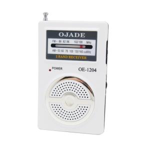 China ABS material AM FM Desktop Radio 2 Band 98g Small Hand Held Dsp Chip wholesale