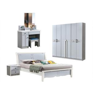 China Solid Wood MDF 5pcs Nordic Bedroom Furniture Set Cabrini wholesale
