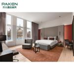 Simple Star Hotel Ash Wood Full Size Bed Sets