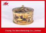 CMYK Offset Printing Round Gift Tins Metal Tinplate Material Music Set