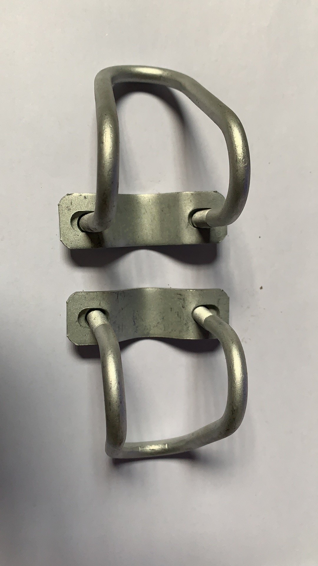 Furniture Double Pipe Clamp 304 Stainless Steel Double U-Bolt with Screw and Washer U-Clamp M6 M8 BLACK Finish DIN Standard