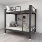 Double Bed King Size Metal Frame Adult Loft Bed Steel Bunk Bed Factory Supply