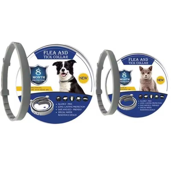 Silicone Pet Collars Solid Anti Flea And Tick Collar For Dogs And Cats