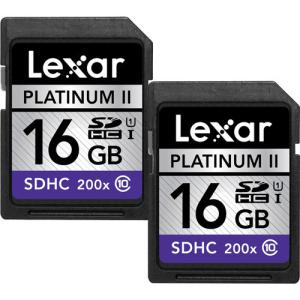 China Lexar 16GB SDHC Card Platinum II 200x Class 10 UHS-I (2-Pack) Price $12 wholesale