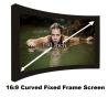 Buy cheap New Arrival Curved Fixed Frame Projection Screen130 Inch 16:9 Ratio Projector from wholesalers