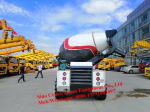 China 4x2 Mobile Diesel Self Loading 4m3 Concrete Mixer Truck wholesale