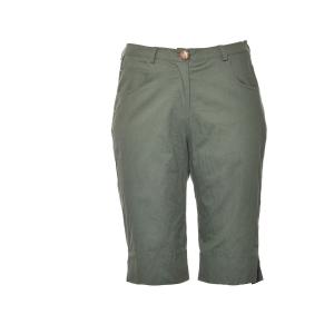 China High Waist Cotton Women' Shorts With Gold Button And Back Pocket Attached Logo Pattern wholesale