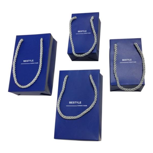 Eco Paper Shopping Custom Paper Gift Bags Flat / Twisted Handlewith Printing Logo