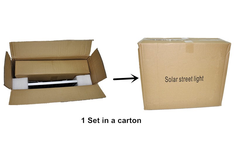 High Efficiency Led Shoebox Light 50W 100W 150W Separated Solar Panel