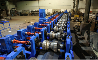 Galvanized Steel Highway Guardrail Roll Forming Machine , Metal Forming Machinery