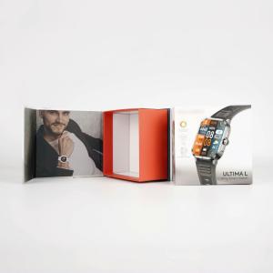 China Custom Logo UV Printed Paper Rigid Cardboard Single Watch Box Packaging C2s Art Paper Magnetic Gift Boxes wholesale