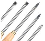 Carbide Tipped Wood Turning Tools Sets Round Shape With 12mm Inserts