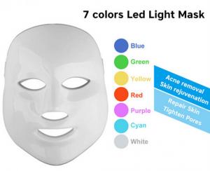 China 7 Colors LED Phototherapy Machine Skin Rejuvenation Led Face Mask Home Use wholesale