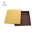 Luxury Made Gold 220mm Length 180mm Width Paper Chocolate Box With Lid