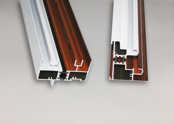 Quality Wood Finish Structural Aluminium Extrusions Windows Profile Anti Corrosion for sale