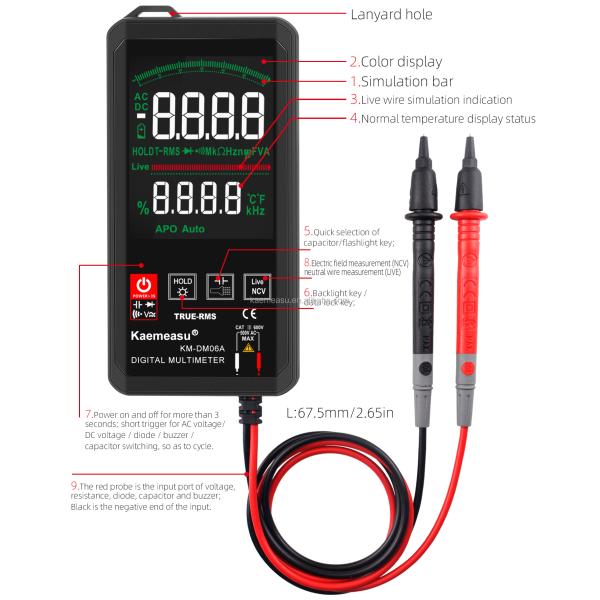 OEM ODM Big Screen Smart Multimeter Electrician Bench Multimeter Oscilloscope Multimers Clamp Meters Digital Multimeter