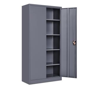 China Industrial Full Height Swing 2 Door Cupboard Metal File Documents Storage wholesale