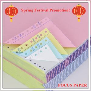 China Receipts NCR Paper Made From 100% Virgin Wood Pulp With Straight Cut Features wholesale