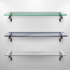 China Stainless Steel Shelf 8mm Tempered Grinded Toughened Glass for Frameless Shower Table wholesale