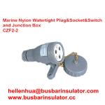 marine nylon watertight socket CZF3-1 waterproof marine socket and switch
