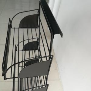 China Magazine Display Rack Shelf Fittings , Store Display Stand 3mm Wire Depth on sale