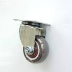 Light Duty 1Inch Office Chair Casters PU Wheels For Trolley