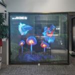 p6RGB Color LED Transparent Film Screen Indoor / Outdoor Display Video Screen