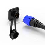 Industrial 9 Pin Waterproof Connector Male Socket IP67 Connector