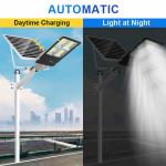 Outdoor 100 Watt LED Solar Street Light Die Cast Aluminum Solar Powered