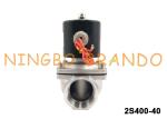 UNI-D Type SUW-40 G1-1/2'' Stainless Steel Solenoid Valve For Water Treatment