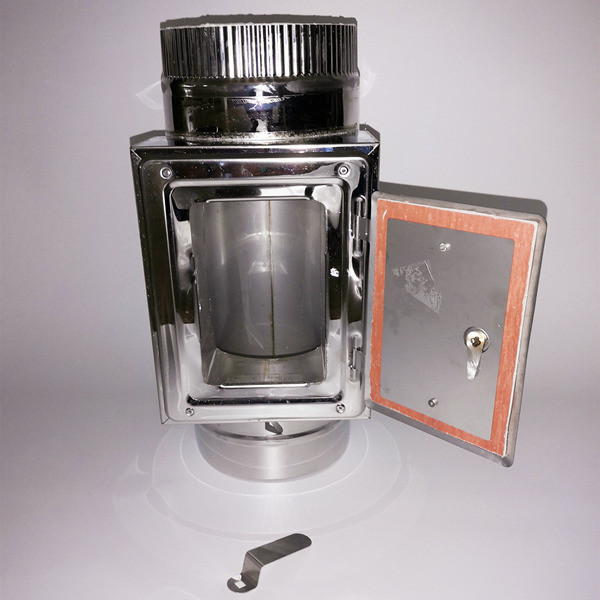 EN 1.4301 6" Double Wall Chimney Pipe Weather resistant
