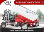 60 cbm V Type Bulk Cement Tanker Trailer For Powder / Cement Transportation