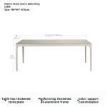 Contemporary Outdoor Coffee Table And Woven Rope Chair Set For Hotel Leisure