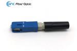 SC Field Assembly Fiber Patch Cord Connectors Round Shape For 0.9mm 3mm Drop