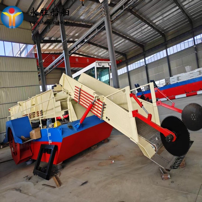 8m3 60 Kw Aquatic Plant Harvester With Full Automatic System