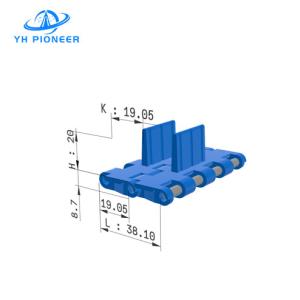 China Easy to Clean Modular Belt with Flights for Sanitary Conveying in Food and Pharmaceutical Industries wholesale