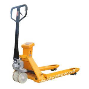 China 3000kg Hand Pallet Lift Truck With Easily Replaceable Guide Wheels Durable wholesale
