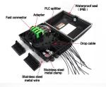 Fiber Optic Equipment Kit FTTH Box 16 Core Fiber Optic Distribution ABS Black