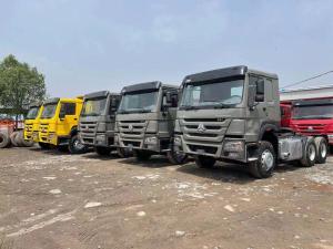 China 2021 made in china tractor head 6*4 10 Tires Sinotruck Howo tipper 10 ton tractor dump truck wholesale