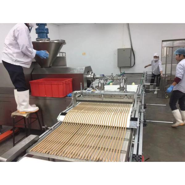 Auto Traying Beef Stick Extruding Machine Line Make Dog Snacks
