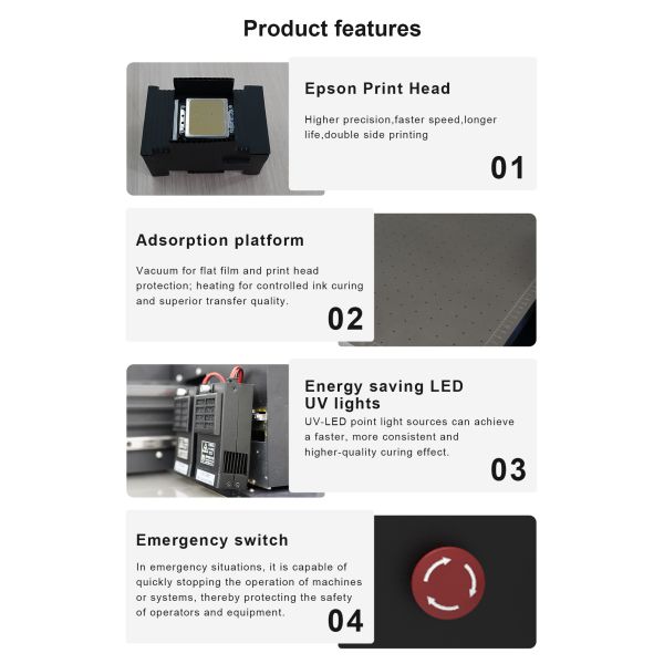 KECAI Factory Inkjet Printer 3040 UV Flatbed Printer for A3 Card Phone Case Glass Metal Wood Acrylic Small UV Printer