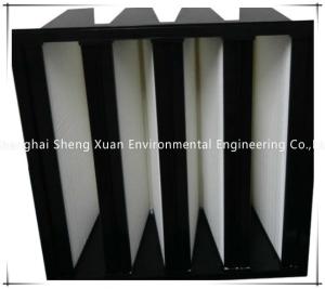 China Plastic Frame F8 24x24x12 Inch V Bank Air Filter wholesale
