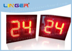 China 12 Inch 300mm 24 Second Shot Clock , Sports Countdown Timer Digital 88 X 2 wholesale
