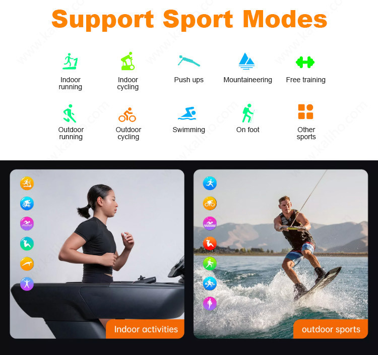 1.96inch 240*282 TFT Sport Smart Watches Blood Pressure Blood Oxygen Sleep Monitoring