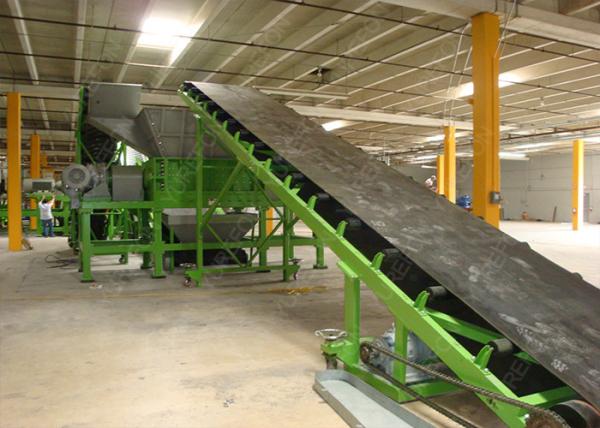 Powerful Car Waste Tyre Recycling Machine SN - DS - 1500 With Double 55 Kw Motor