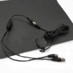 50 Miles VHF UHF TV Antenna Indoor With Thin Flat Coax Cable / IEC Connector