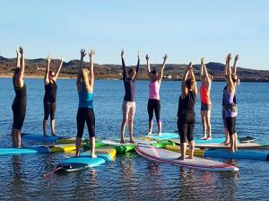 China Waterpark Inflatable Air Sup Platform Island Sup Pontoon Floating Dock For Yoga wholesale