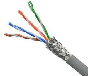 China HDPE / LDPE Cat 5 4PR CCA Cable Copper Lan Cable Network SFTP Cat5e Lan Cable wholesale
