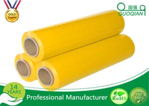 China Yellow Packaging Stretch Wrap Film PE Material For Lastic Raw Material wholesale
